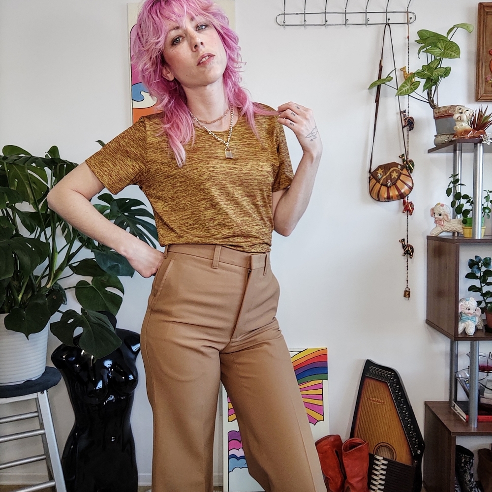 Vintage 70s Flare Trousers - Picture 3 of 10